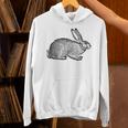 Cool Vintage Country Farm Animal Rabbit Hare Bunny Unisex Hoodie