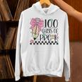 Cute 100Th Day Of School Coquette Bow 100 Days Of Pre-K Hoodie