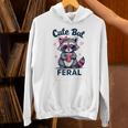 Cute Feral Raccoon Women's Unisex Hoodie - Funny Summer Vibes