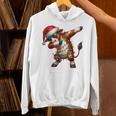 Dabbing Hereford Cattle Farmer Sunglasses Christmas Xmas Unisex Hoodie