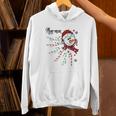 Mom-Mom Snowman Candy Cane Christmas Xmas Unisex Hoodie