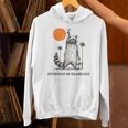 Raccoon Trash Panda Unisex Hoodie – Retro 90s Sunset Style