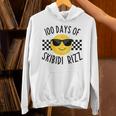 Retro 100 Days Of Skibidi Rizz Smile Face 100 Days Of School Hoodie