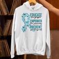 Sexual Assault Awareness Month Educate Empower Prevent Hoodie