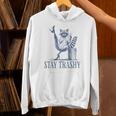 Stay Trashy Raccoon Hoodie - Fun Halloween Style for All