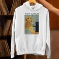 Van Gogh Black Cat With Sunflowers Cat Hoodie