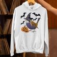 Wren Bird Halloween Costume Scary Pumpkin Bat Witch Unisex Hoodie