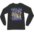 Autistic Raccoon Rizz Meme Unisex Long Sleeve T-Shirt