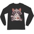 Raccoon Raccoon With Cookie -Adults Small Unisex Long Sleeve T-Shirt