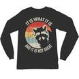 Raccoon Vintage Unisex Long Sleeve T-Shirt - Humorous Saying