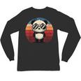 Retro Pool Party Panda Long Sleeve T-Shirt - Unisex BBQ Fun