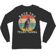 Save the Trash Panda Raccoon Long Sleeve | Retro Sunset Unisex Tee