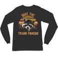 Save The Trash Pandas Raccoon Shirt Raccoon Animal T-Shirt Unisex Long Sleeve T-Shirt