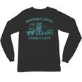 Support Local Wildlife Unisex Long Sleeve Tee - Raccoon & Friends