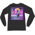 Vaporwave Raccoon Synthwave Unisex Long Sleeve Tee | Retro Vibes