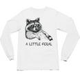 A Little Feral Raccoon With Moon Animal Raccoon Trash Panda Unisex Long Sleeve T-Shirt