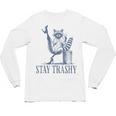 Stay Trashy Raccoon - Feminine Halloween Unisex Long Sleeve Tee