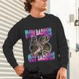 Baddie Vibes Raccoon Meme Unisex Long Sleeve Tee | Fun & Unique
