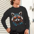 Cool Raccoon Unisex Long Sleeve T-Shirt - Fun Wildlife Design