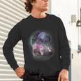 Ferrets Howling at Moon Unisex Long Sleeve T-Shirt | Cozy Nightwear