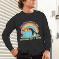 Groovy Dumpster Fire Raccoon Long Sleeve T-Shirt - Unisex