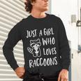 Raccoon Lover Unisex Long Sleeve T-Shirt - Cute Gift for Her