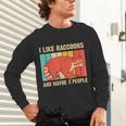 Raccoon Lover Unisex Long Sleeve Tee - Introvert Style, Gift for Him & Her