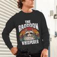 Raccoon Whisperer Long Sleeve T-Shirt - Retro Vintage Unisex Design