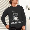 Retro Raccoon Rock Music Unisex Long Sleeve T-Shirt | Fun for All Ages
