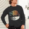 Retro Raccoon Unisex Long Sleeve T-Shirt - Vintage Moon Design