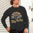Stay Trashy Meme Unisex Long Sleeve T-Shirt | Funny Opossum Raccoon Vibe
