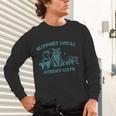 Support Local Wildlife Unisex Long Sleeve Tee - Raccoon & Friends