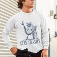 Stay Trashy Raccoon - Feminine Halloween Unisex Long Sleeve Tee