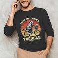 Animal Lover Unisex Long Sleeve T-Shirt - Funny Trash Panda Design
