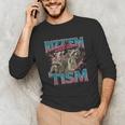 Autistic Raccoon Meme Long Sleeve T-Shirt | Unisex Humor Apparel