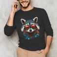 Cool Raccoon Unisex Long Sleeve T-Shirt - Fun Wildlife Design