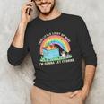 Groovy Dumpster Fire Raccoon Long Sleeve T-Shirt - Unisex