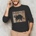 Raccoon Chemistry Elements Long Sleeve Tee for Animal Lovers