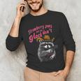 Raccoon Humor Unisex Long Sleeve T-Shirt - Playful Gift Idea