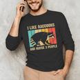 Raccoon Lover Unisex Long Sleeve T-Shirt | Cozy Wear for Introverts