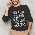Raccoon Lover Unisex Long Sleeve T-Shirt - Cute Gift for Her