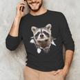 Raccoon Lover Unisex Long Sleeve T-Shirt for Raccoon Mom & Dad