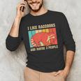 Raccoon For Men Women Raccoon Lover Introvert Unisex Long Sleeve T-Shirt