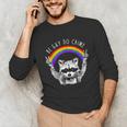 Raccoon Rainbow LGBTQ Pride | Be Gay Do Crime Unisex Long Sleeve Tee
