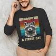 Raccoon Retro Long Sleeve T-Shirt - Unisex Vintage Style