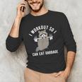 Raccoon Trash Panda Workout Long Sleeve Tee - Fun Gym Unisex Wear
