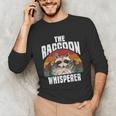Raccoon Whisperer Long Sleeve T-Shirt - Retro Vintage Unisex Design