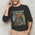 Retro Raccoon Camping Unisex Long Sleeve Tee - Everything Is Trash