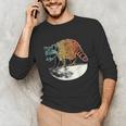Retro Raccoon Unisex Long Sleeve T-Shirt - Vintage Moon Design
