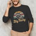 Stay Trashy Meme Unisex Long Sleeve T-Shirt | Funny Opossum Raccoon Vibe